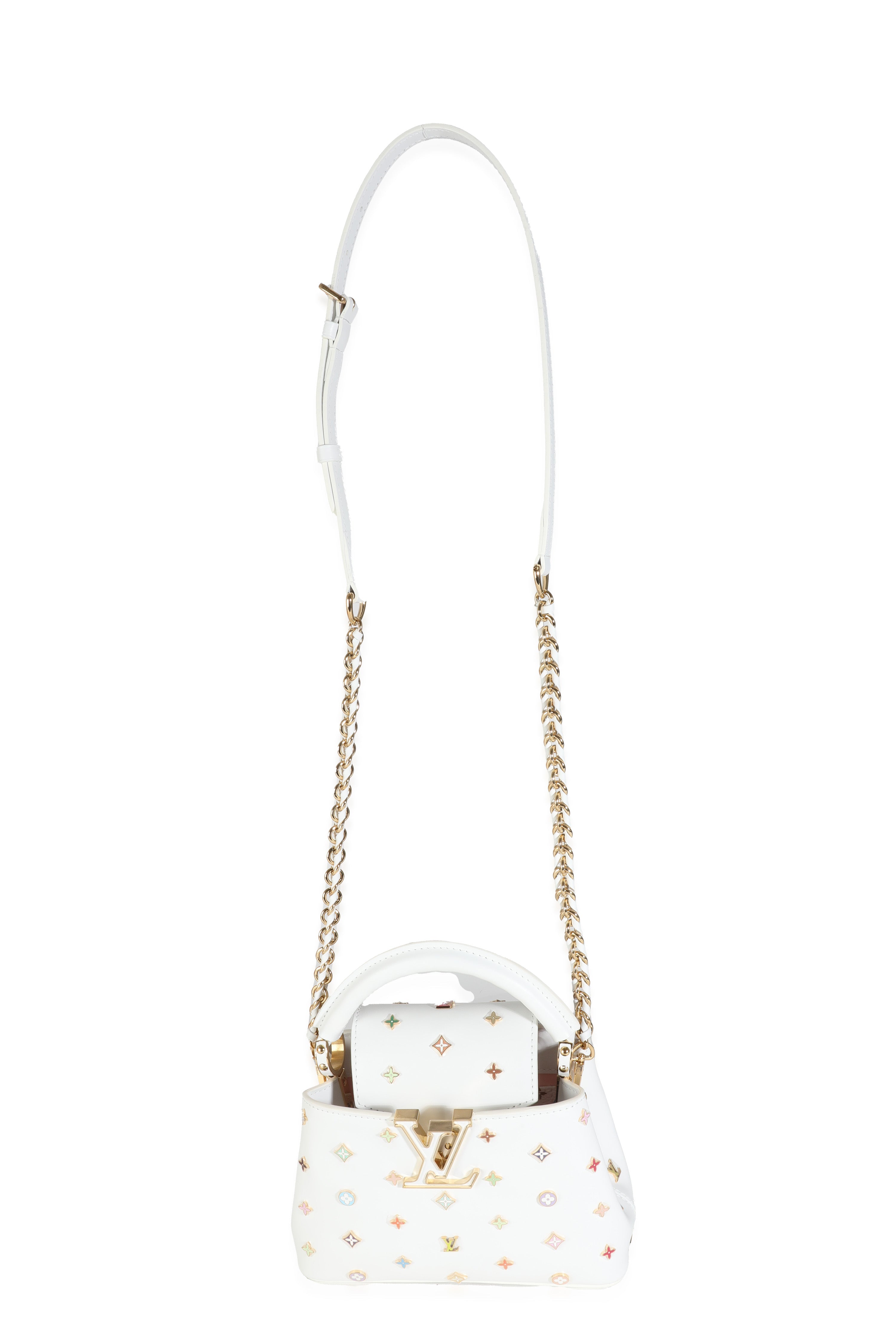 Louis Vuitton x TM White Taurillon Mini Capucines