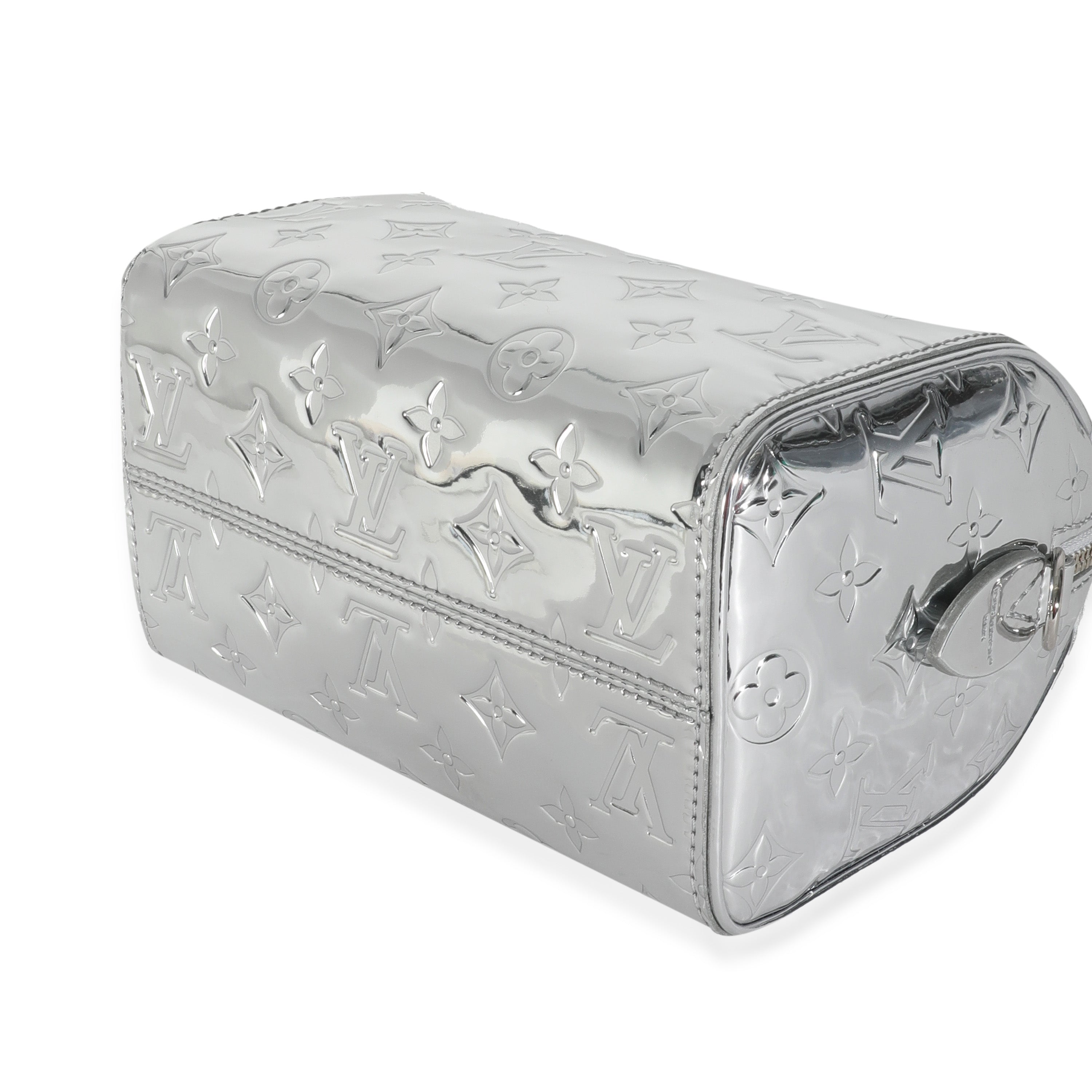 Louis Vuitton Silver Monogram Miroir Speedy Bandouliere 20 NM