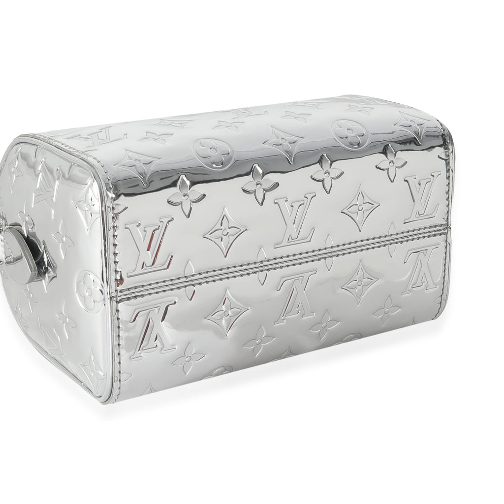 Louis Vuitton Silver Monogram Miroir Speedy Bandouliere 20 NM