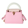 Louis Vuitton Candy Pink Taurillon Flower Chain Mini Capucines