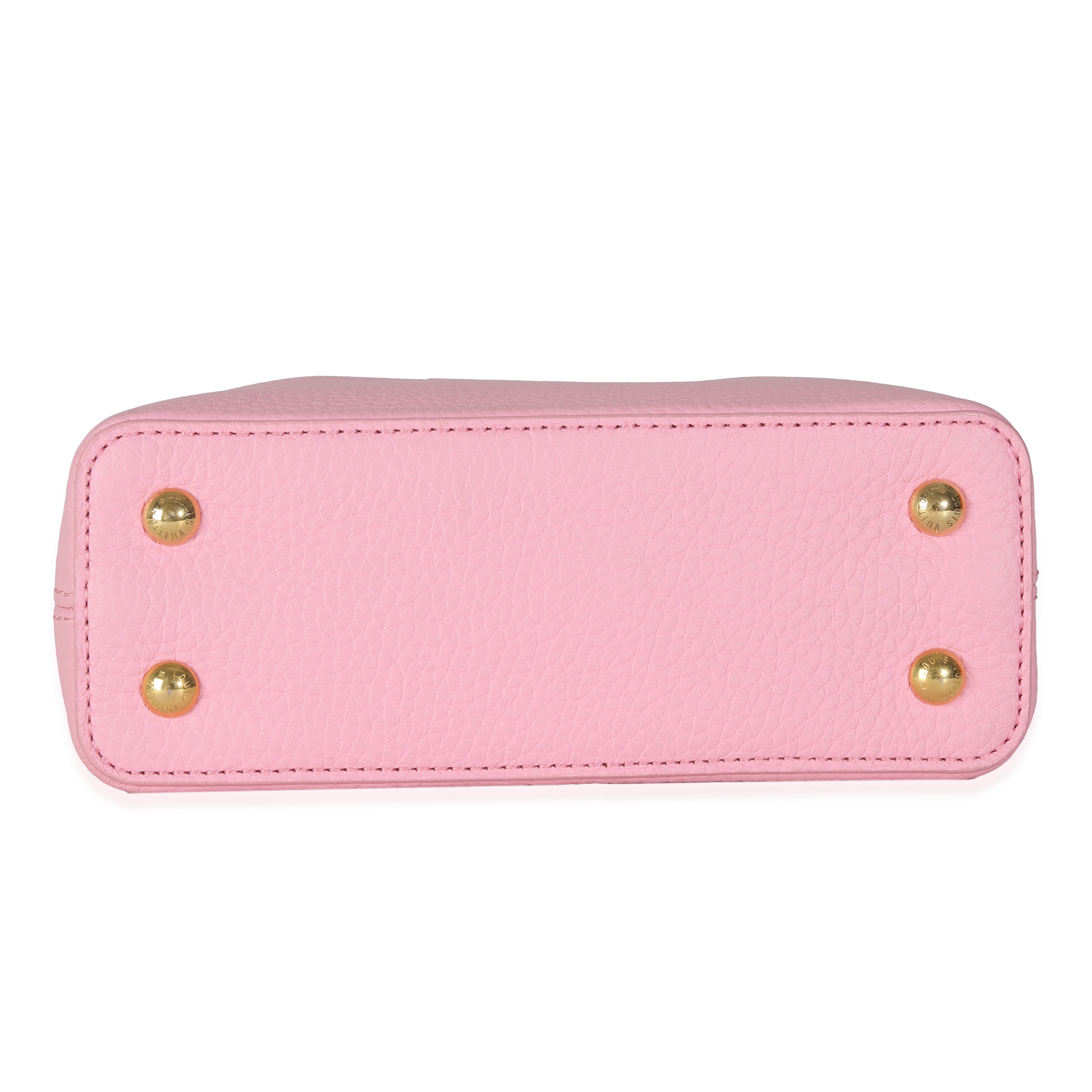 Louis Vuitton Candy Pink Taurillon Flower Chain Mini Capucines