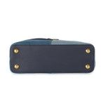 Louis Vuitton Navy Blue Patchwork Denim Capucines BB