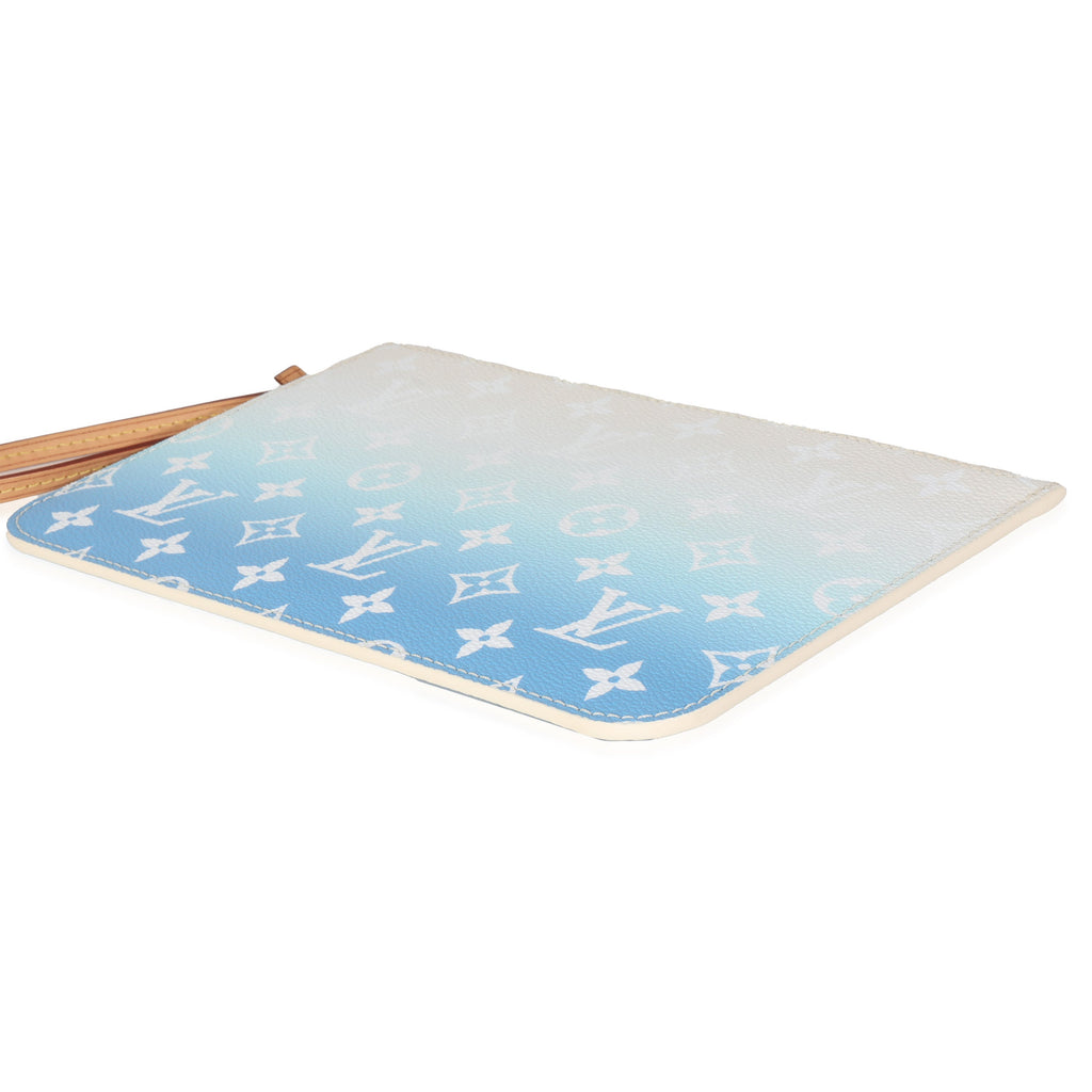 Louis Vuitton Blue By The Pool Monogram Canvas Neverfull Pouch