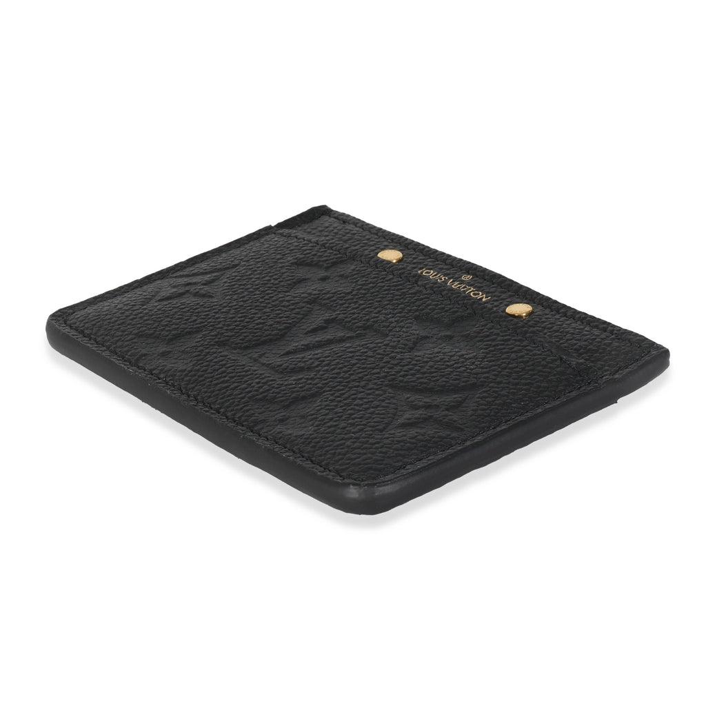 Louis Vuitton Black Monogram Empreinte Credit Card Holder