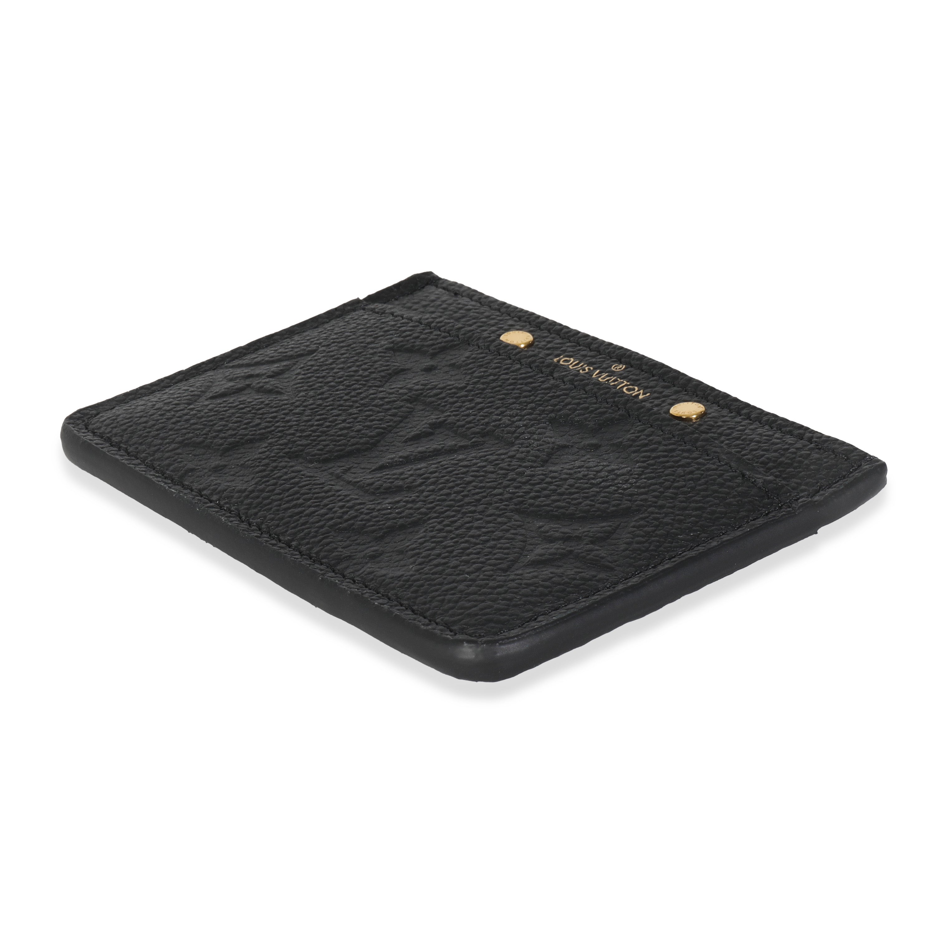 Louis Vuitton Black Monogram Empreinte Credit Card Holder