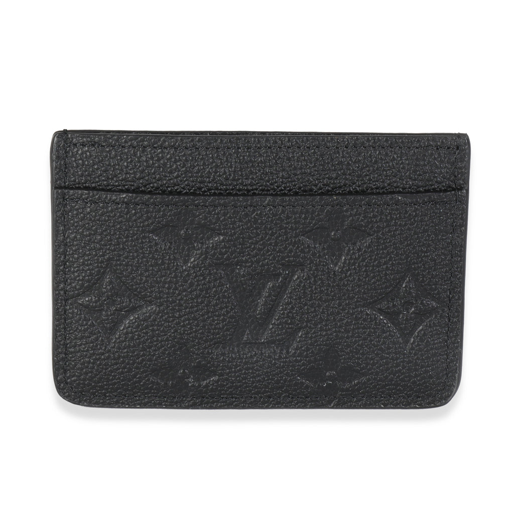 Louis Vuitton Black Monogram Empreinte Credit Card Holder