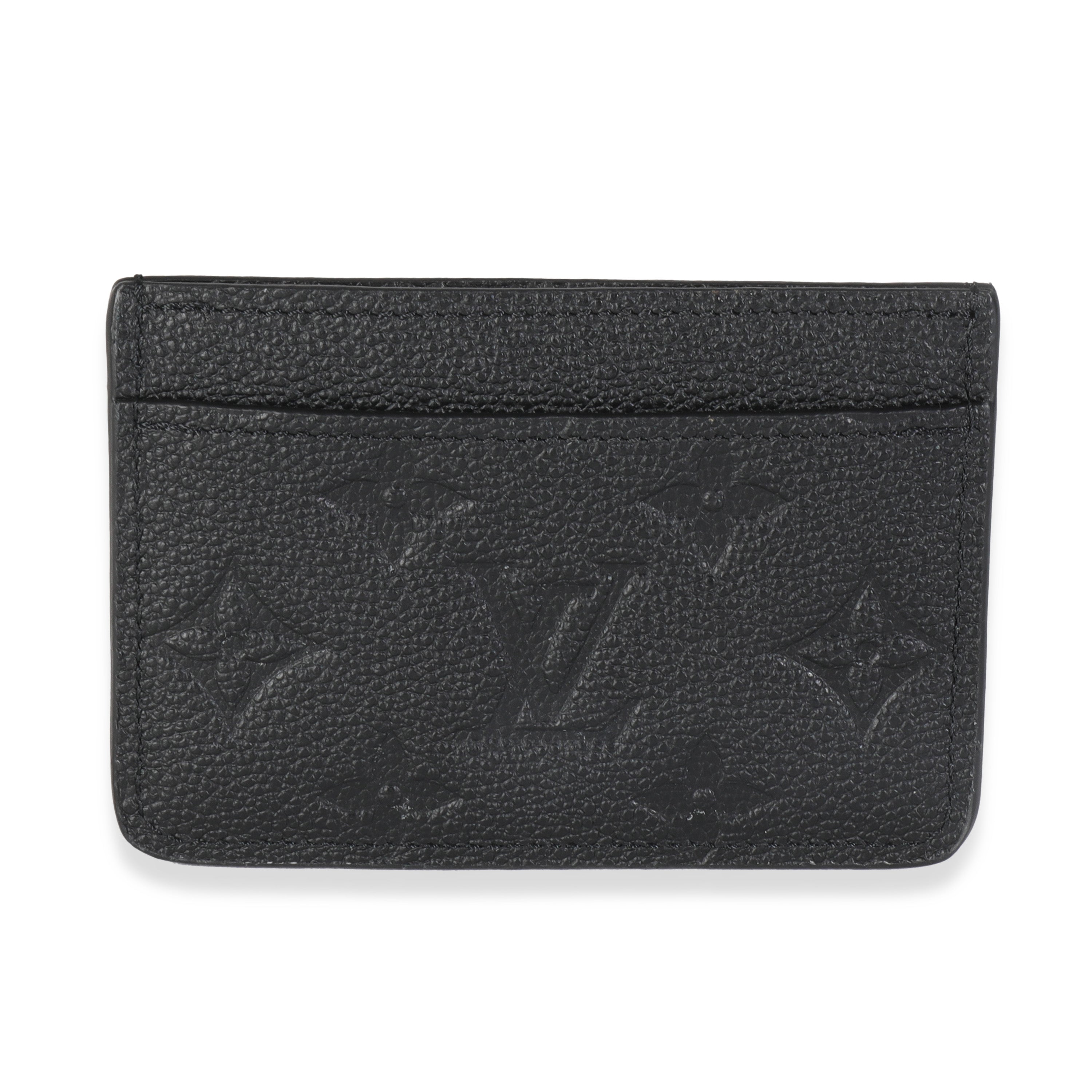 Louis Vuitton Black Monogram Empreinte Credit Card Holder