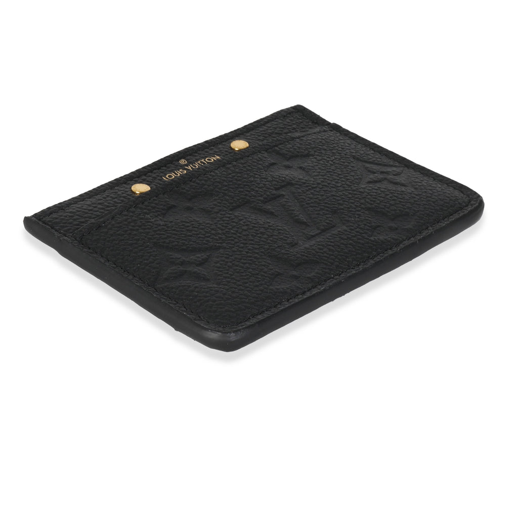 Louis Vuitton Black Monogram Empreinte Credit Card Holder