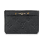 Louis Vuitton Black Monogram Empreinte Credit Card Holder