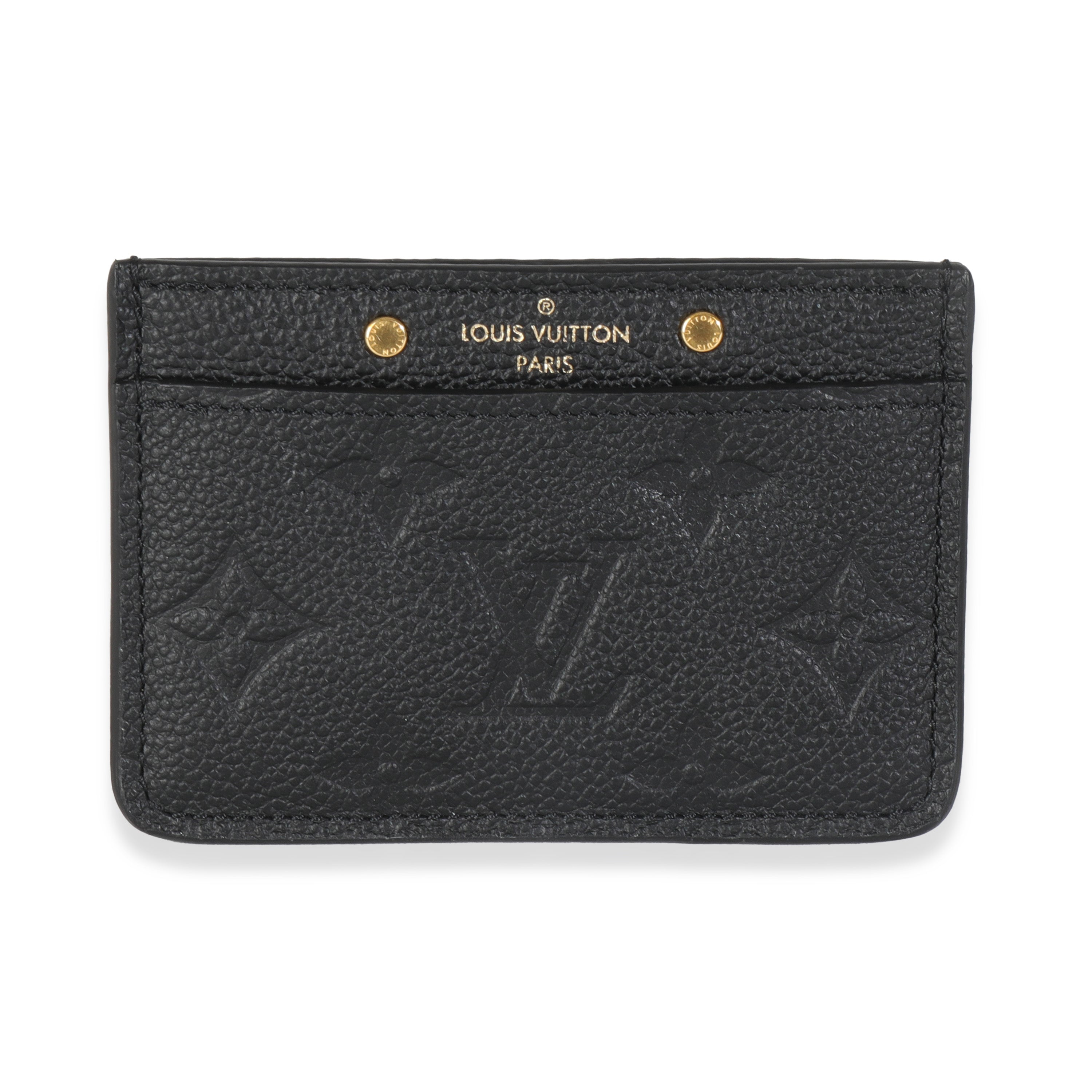 Louis Vuitton Black Monogram Empreinte Credit Card Holder
