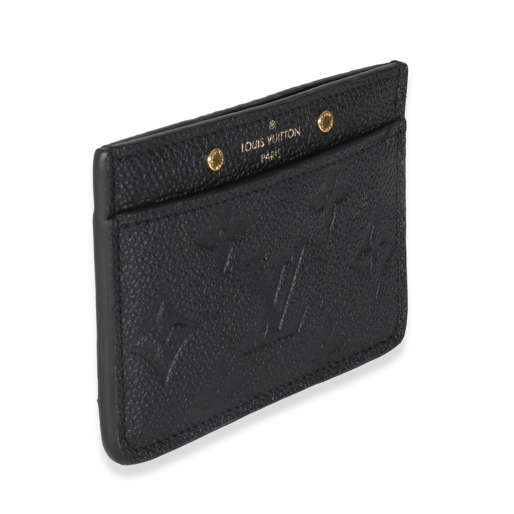 Louis Vuitton Black Monogram Empreinte Credit Card Holder