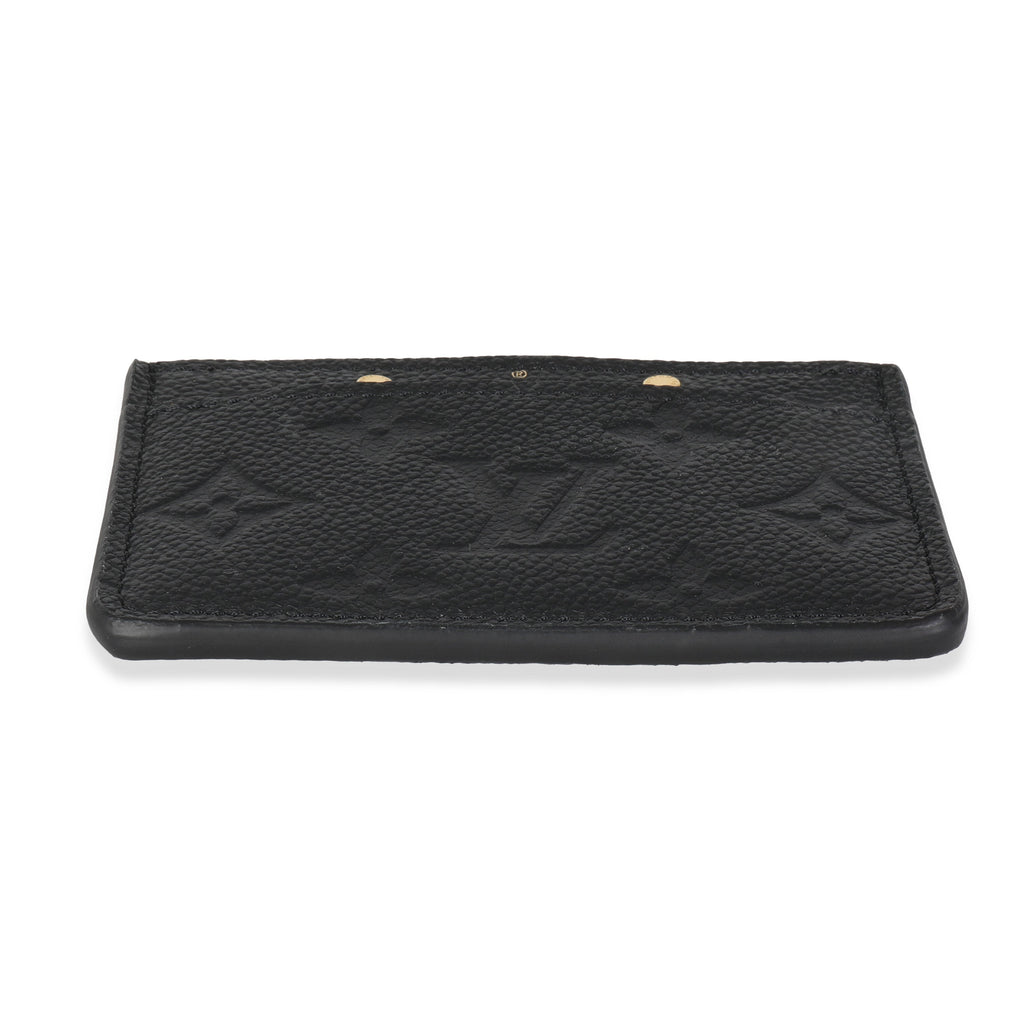 Louis Vuitton Black Monogram Empreinte Credit Card Holder