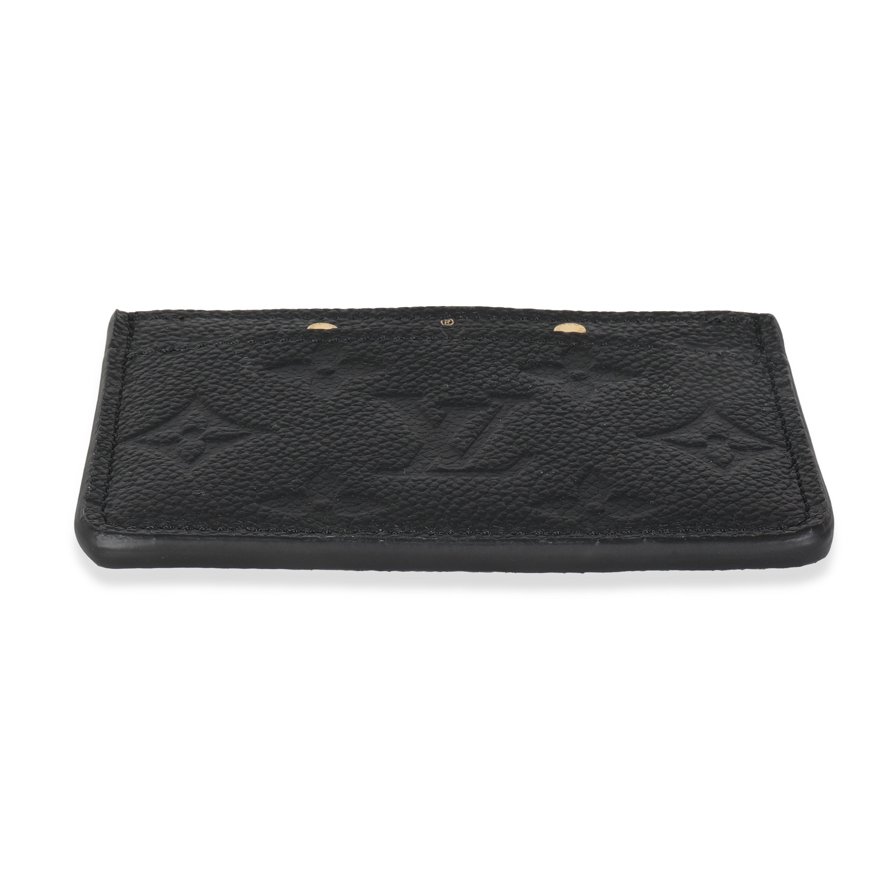Louis Vuitton Black Monogram Empreinte Credit Card Holder