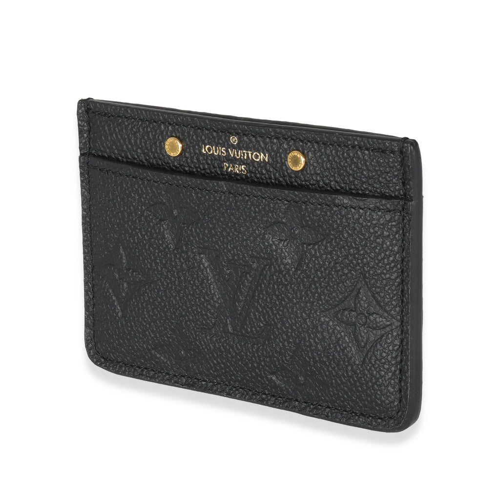 Louis Vuitton Black Monogram Empreinte Credit Card Holder