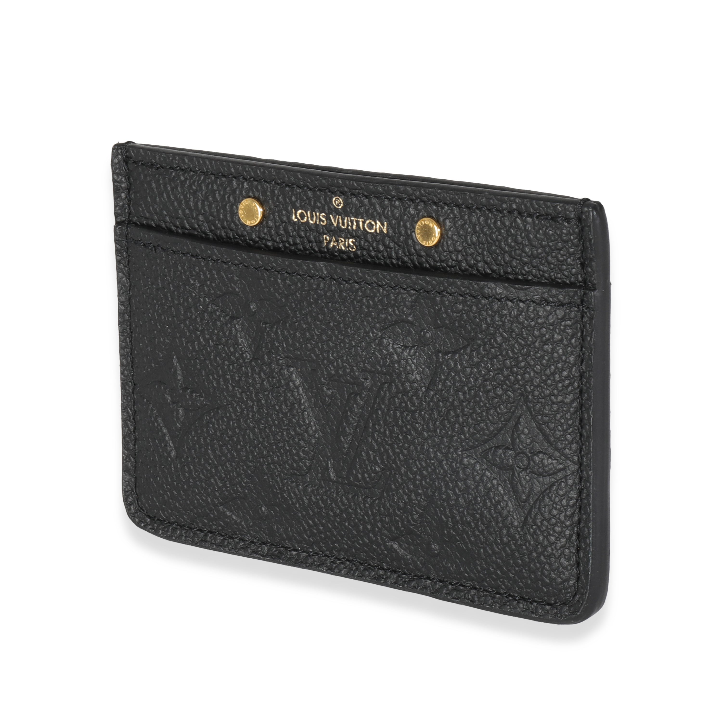 Louis Vuitton Black Monogram Empreinte Credit Card Holder