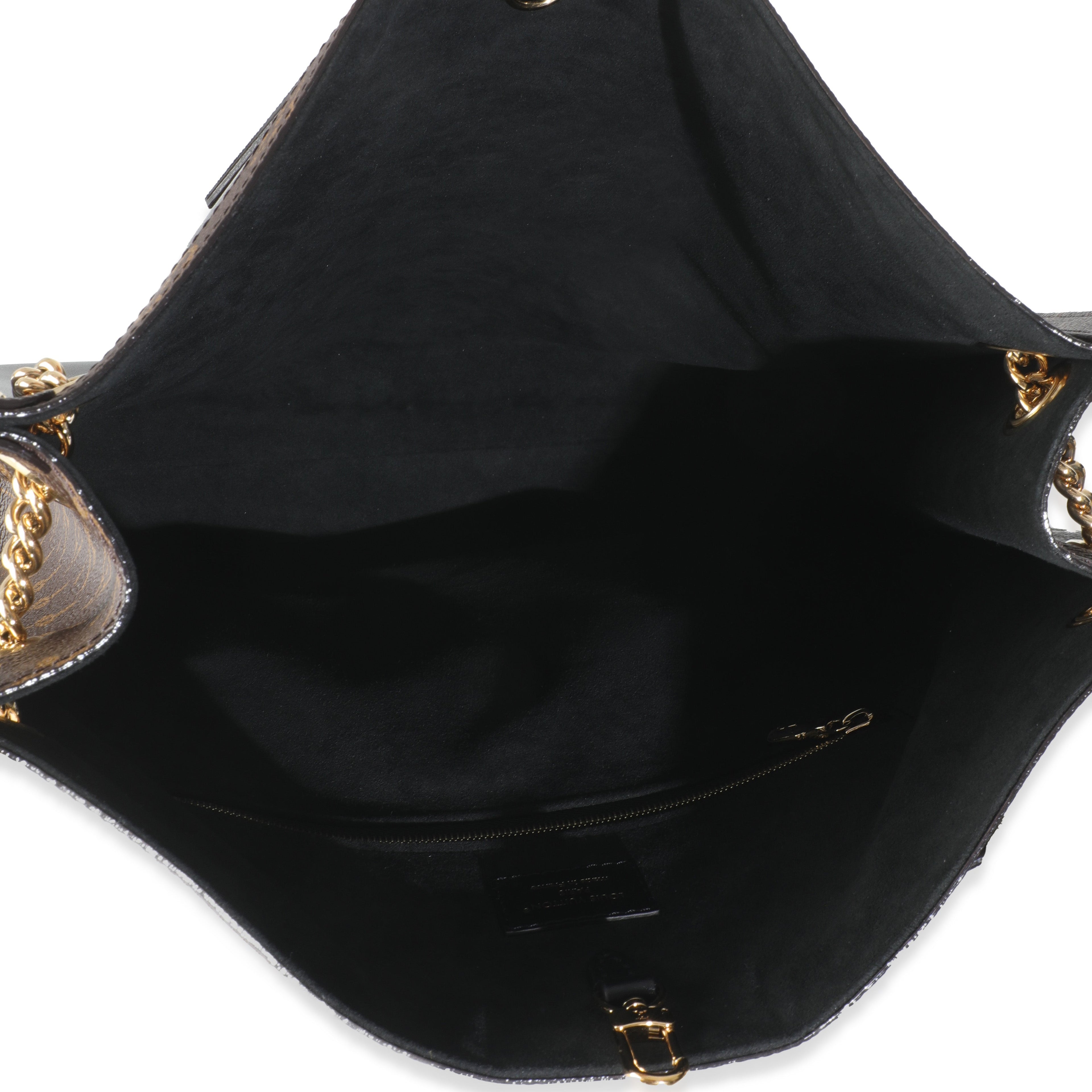 Louis Vuitton Black Calfskin Monogram Canvas Nova MM LV Vibe