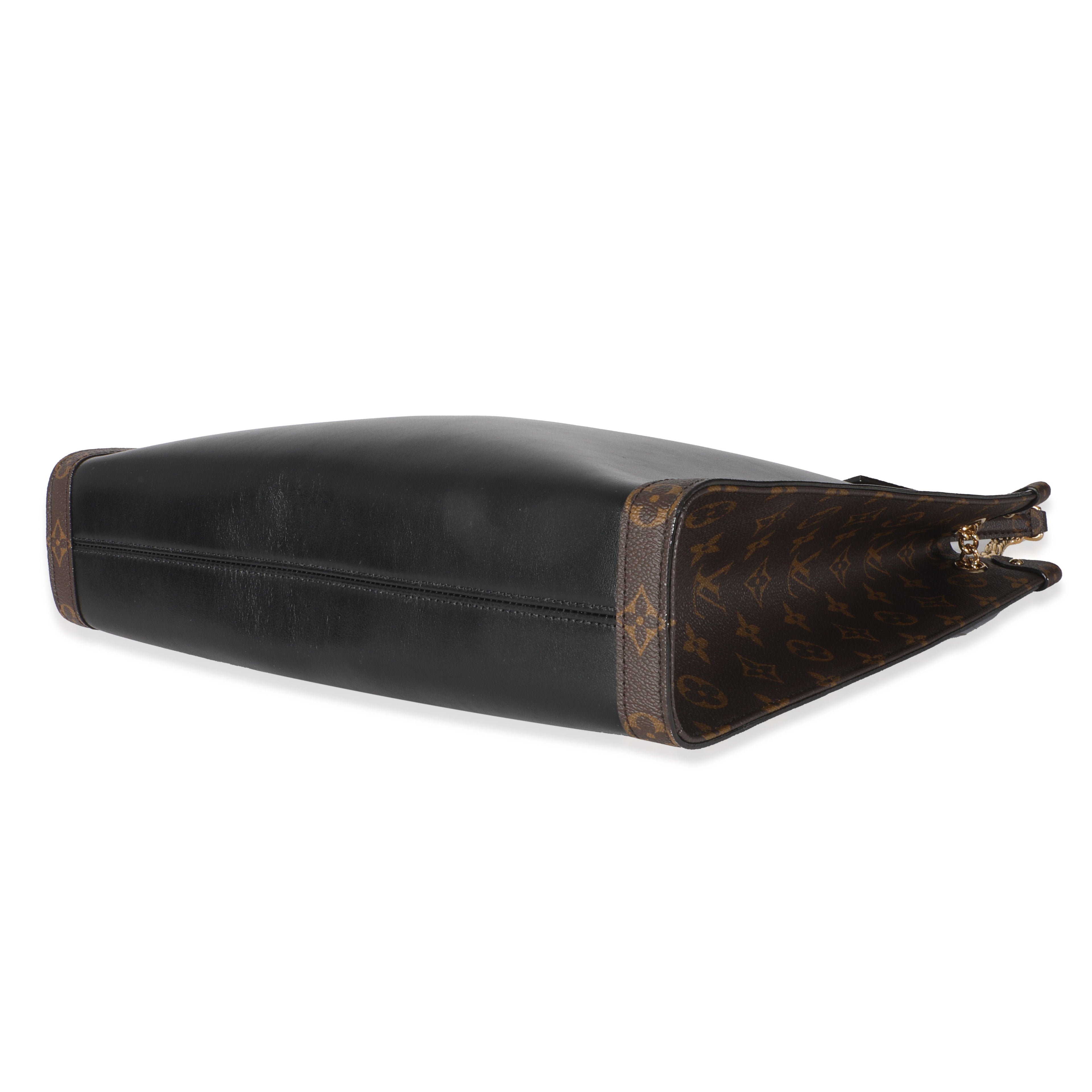 Louis Vuitton Black Calfskin Monogram Canvas Nova MM LV Vibe