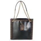 Louis Vuitton Black Calfskin Monogram Canvas Nova MM LV Vibe