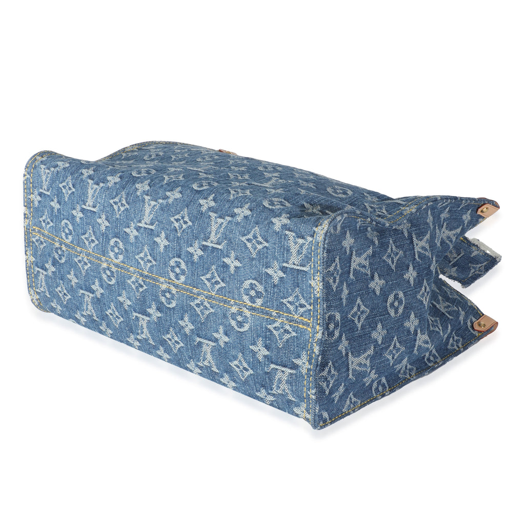 Louis Vuitton Blue Monogram Denim Onthego MM