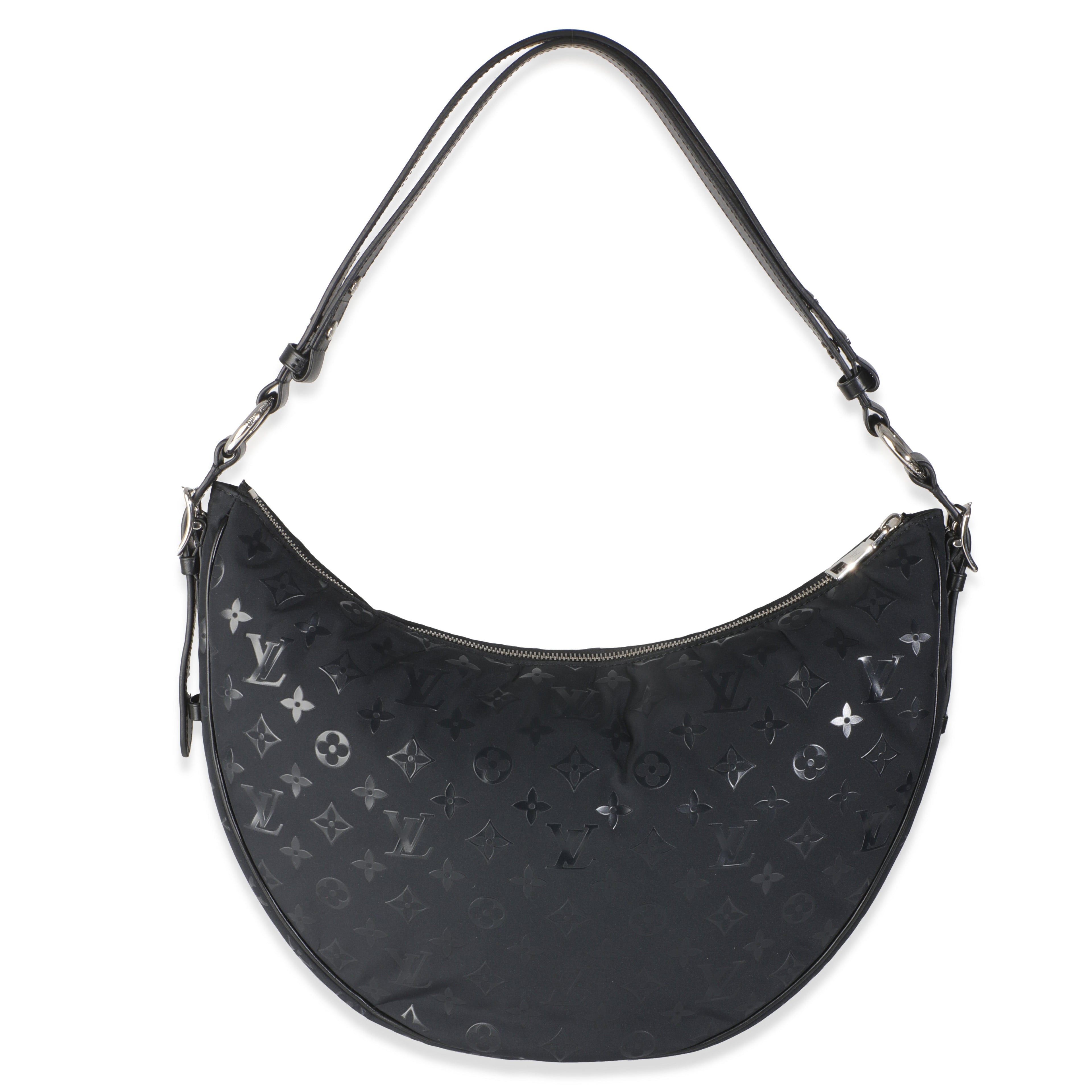 Louis Vuitton Polar Night Nylon Monogram Loop Pocket Hobo