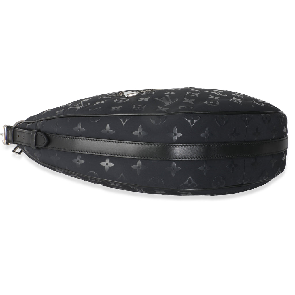 Louis Vuitton Polar Night Nylon Monogram Loop Pocket Hobo