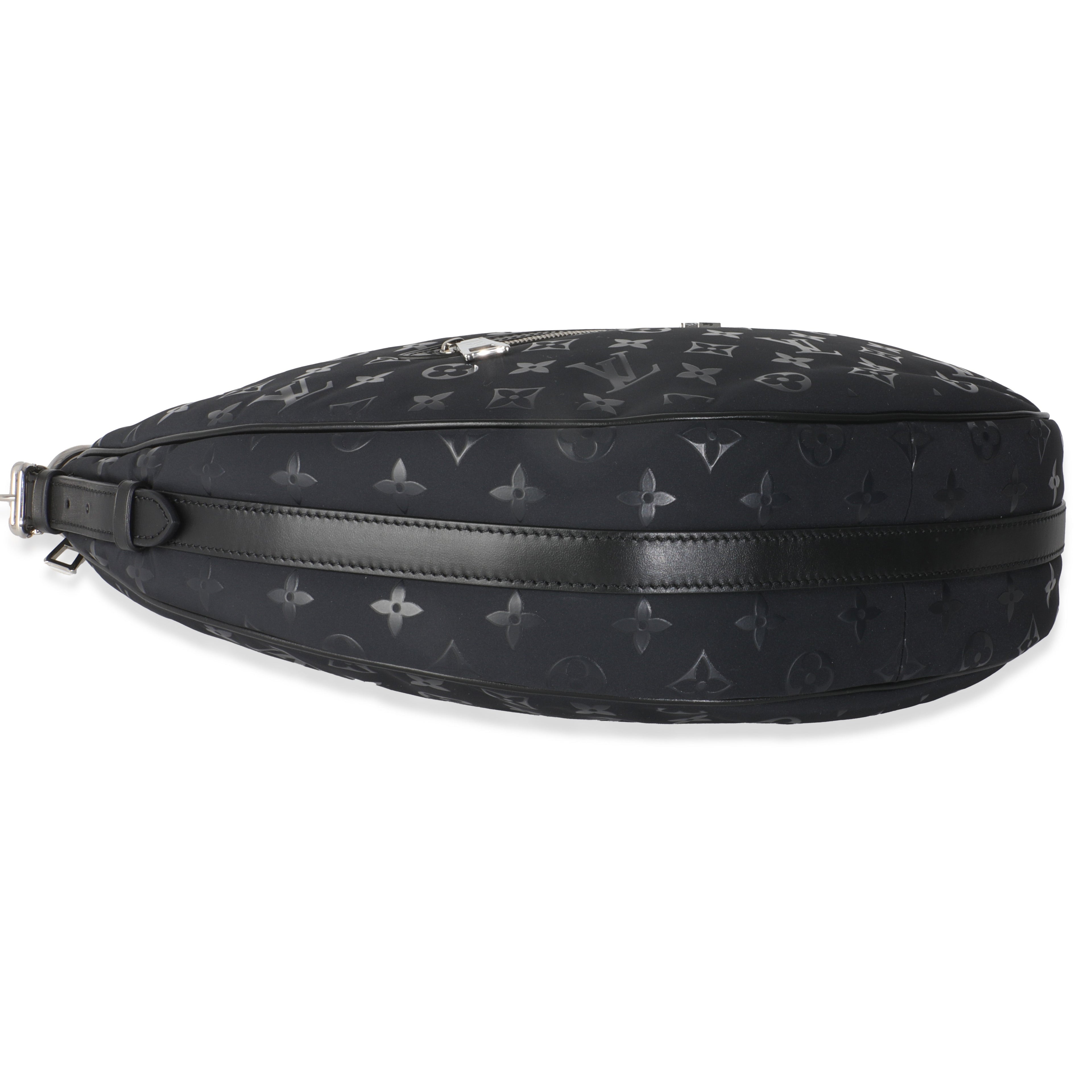 Louis Vuitton Polar Night Nylon Monogram Loop Pocket Hobo