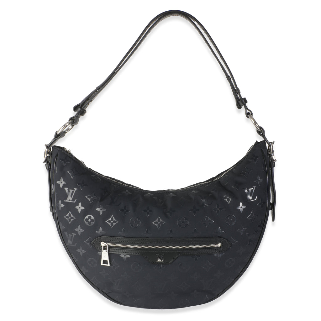 Louis Vuitton Polar Night Nylon Monogram Loop Pocket Hobo