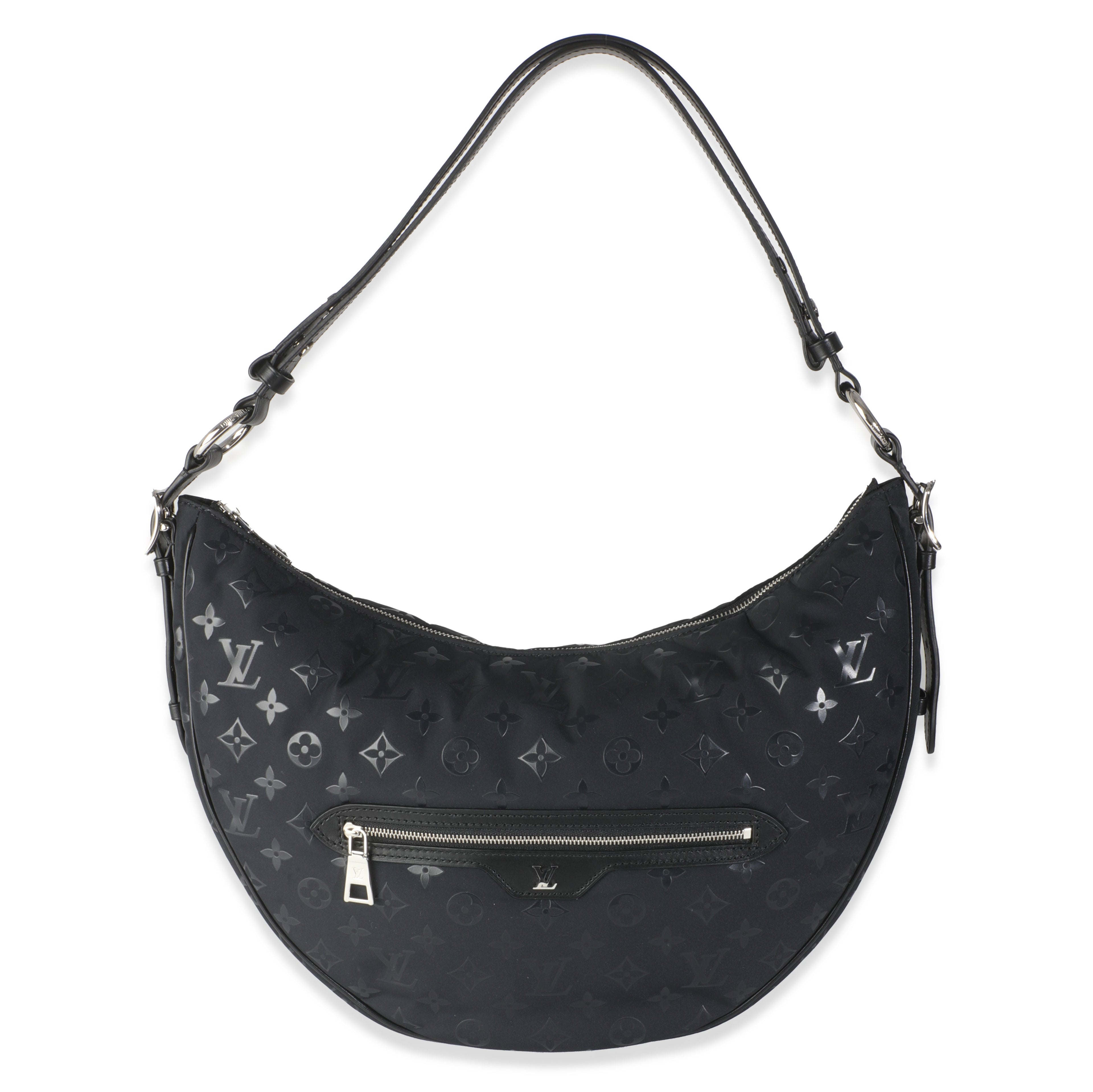 Louis Vuitton Polar Night Nylon Monogram Loop Pocket Hobo