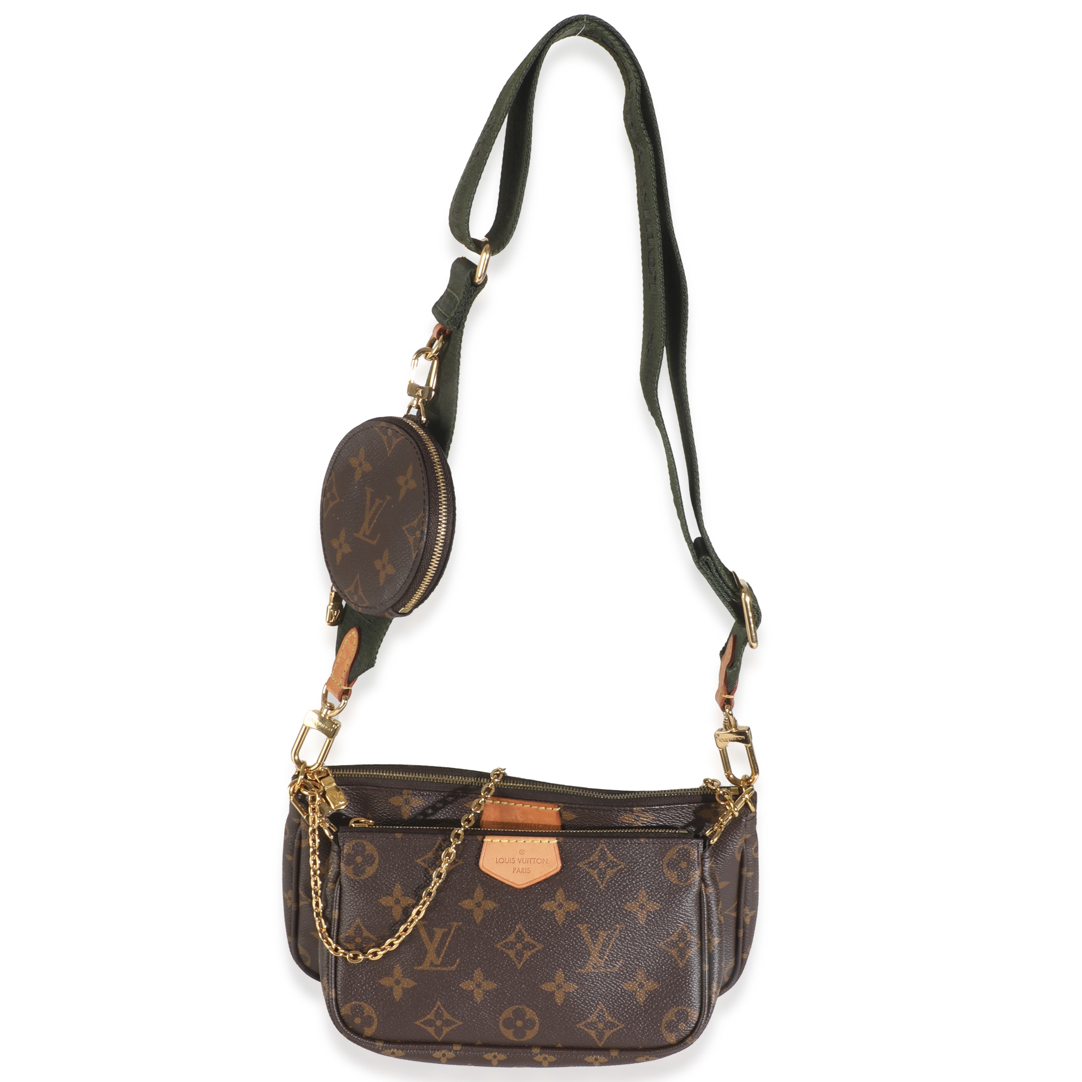 Louis Vuitton Khaki Monogram Canvas Multi Pochette Accessoires