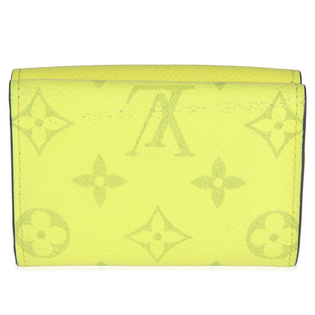 Louis Vuitton Yellow Tiagrama Discovery Compact Wallet