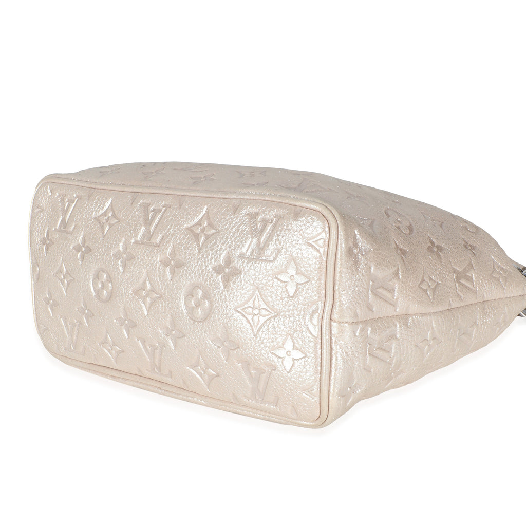 Louis Vuitton Silver Monogram Shimmer Calfskin Halo