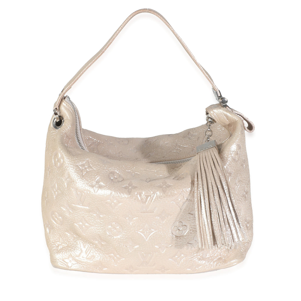 Louis Vuitton Silver Monogram Shimmer Calfskin Halo