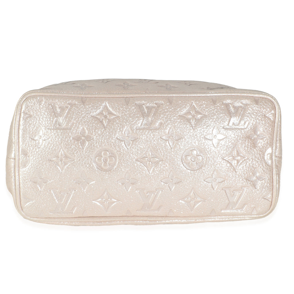 Louis Vuitton Silver Monogram Shimmer Calfskin Halo
