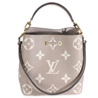 Louis Vuitton Tourterelle Creme Empreinte Monogram Giant Neonoe MM