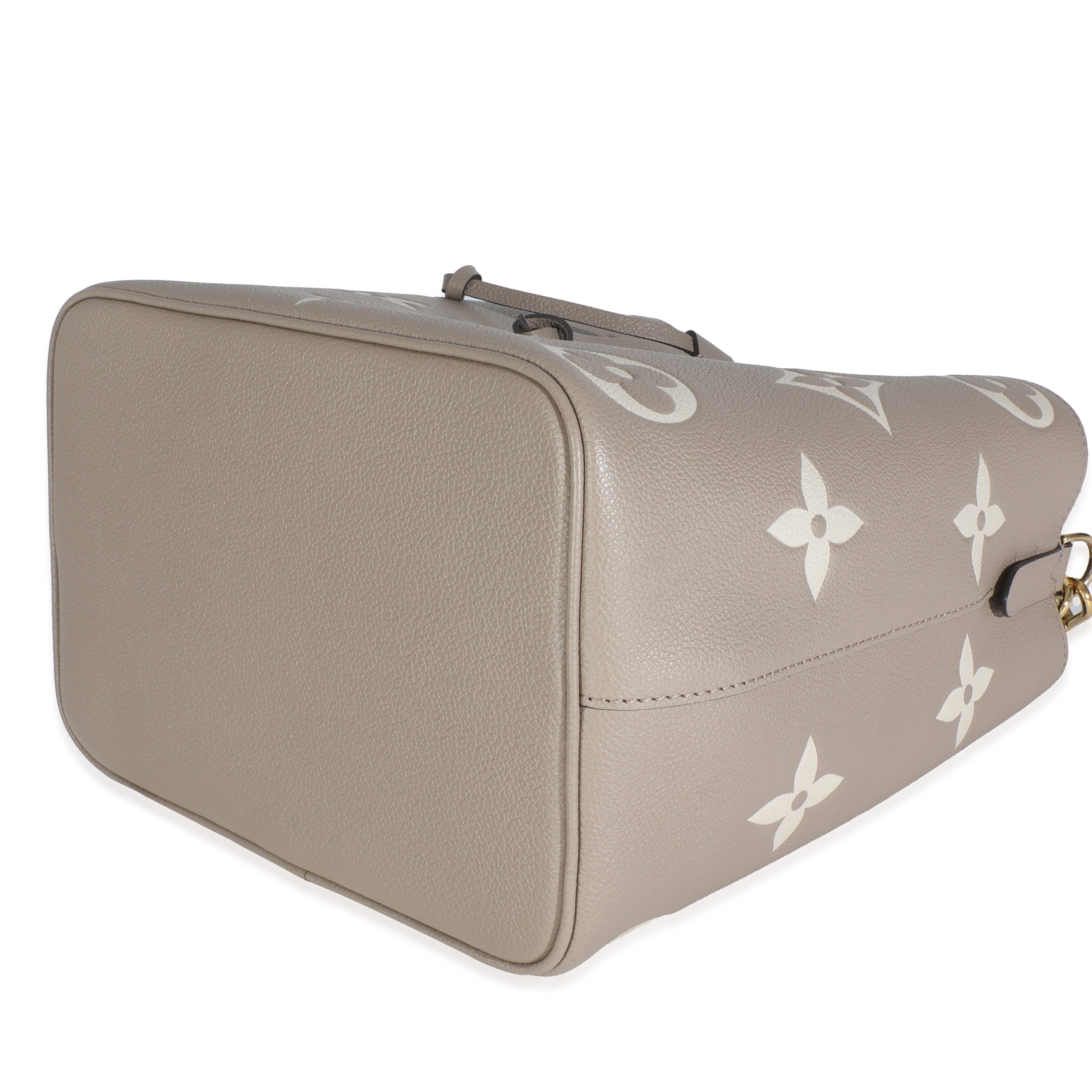 Louis Vuitton Tourterelle Creme Empreinte Monogram Giant Neonoe MM