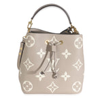 Louis Vuitton Tourterelle Creme Empreinte Monogram Giant Neonoe MM