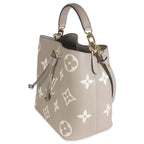 Louis Vuitton Tourterelle Creme Empreinte Monogram Giant Neonoe MM
