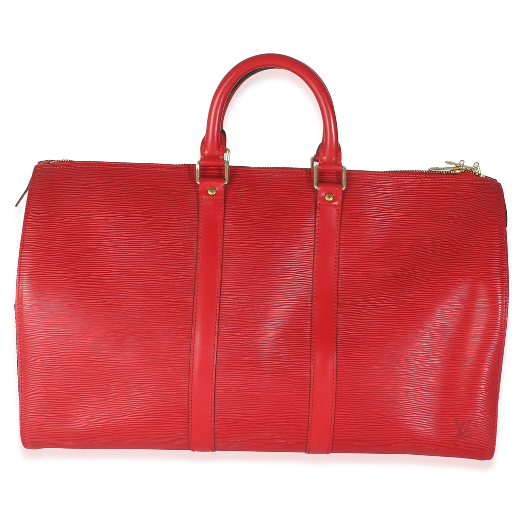 Louis Vuitton Vintage Red Epi Keepall 45