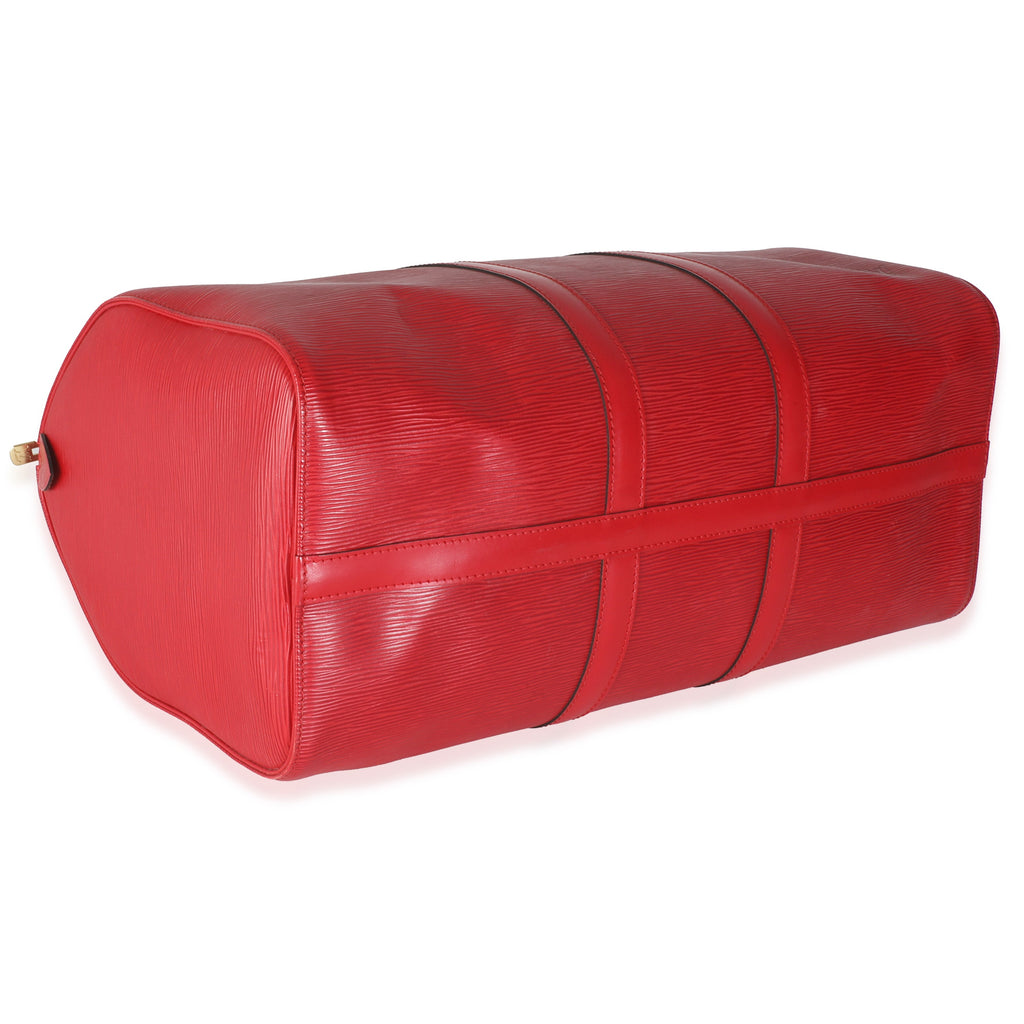 Louis Vuitton Vintage Red Epi Keepall 45