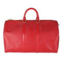 Louis Vuitton Vintage Red Epi Keepall 45