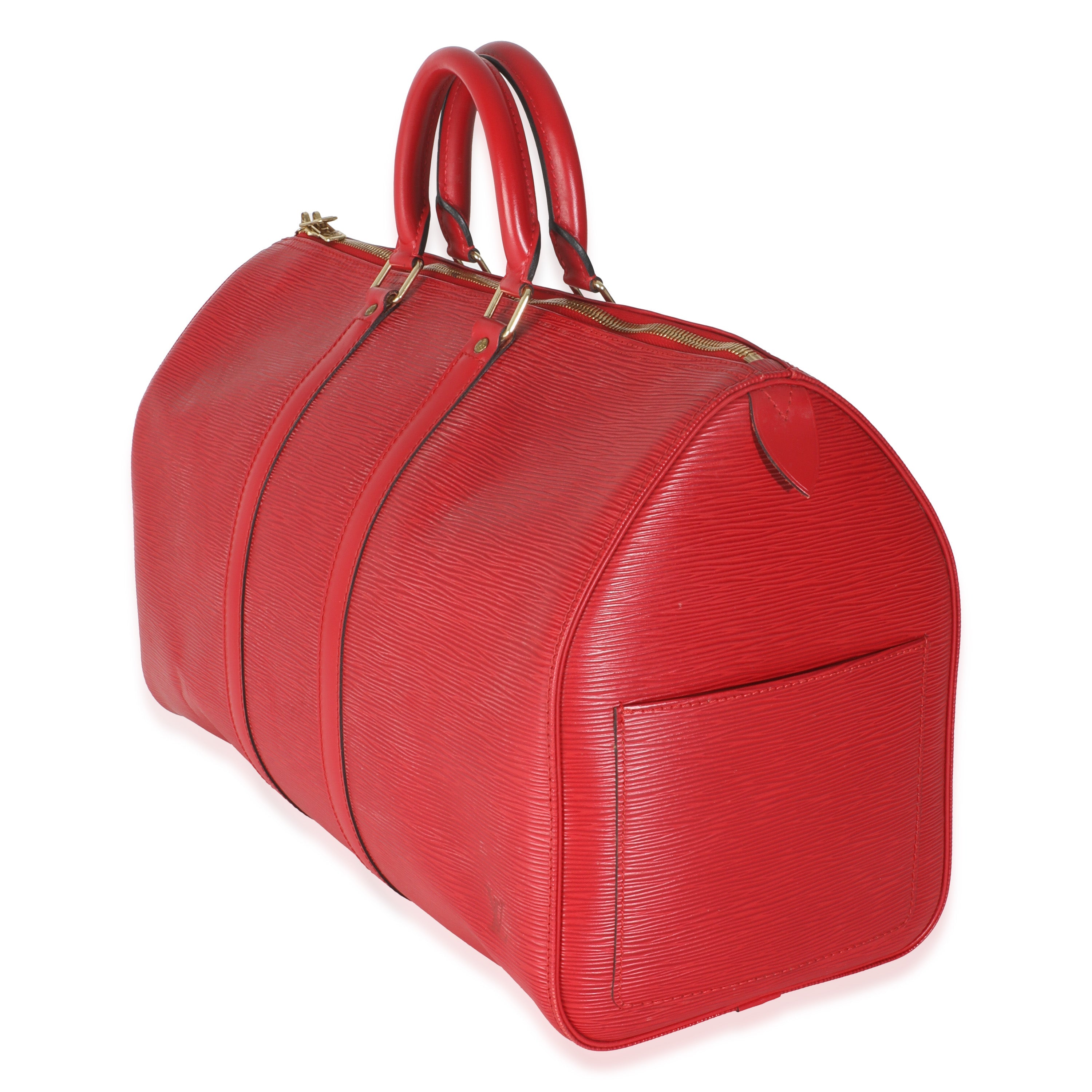 Louis Vuitton Vintage Red Epi Keepall 45