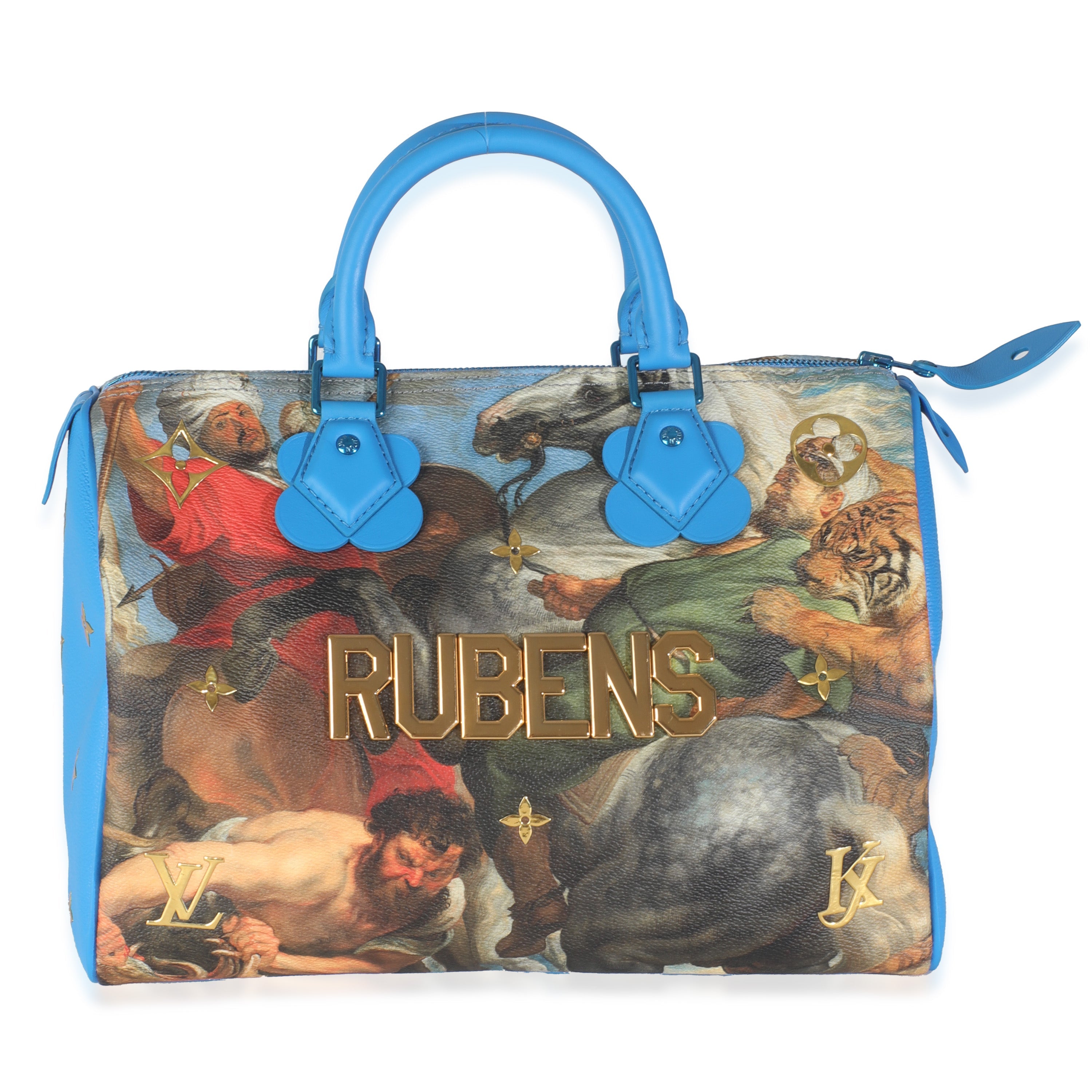Louis Vuitton x Jeff Koons Multicolor Canvas Masters Collection Rubens Speedy 3
