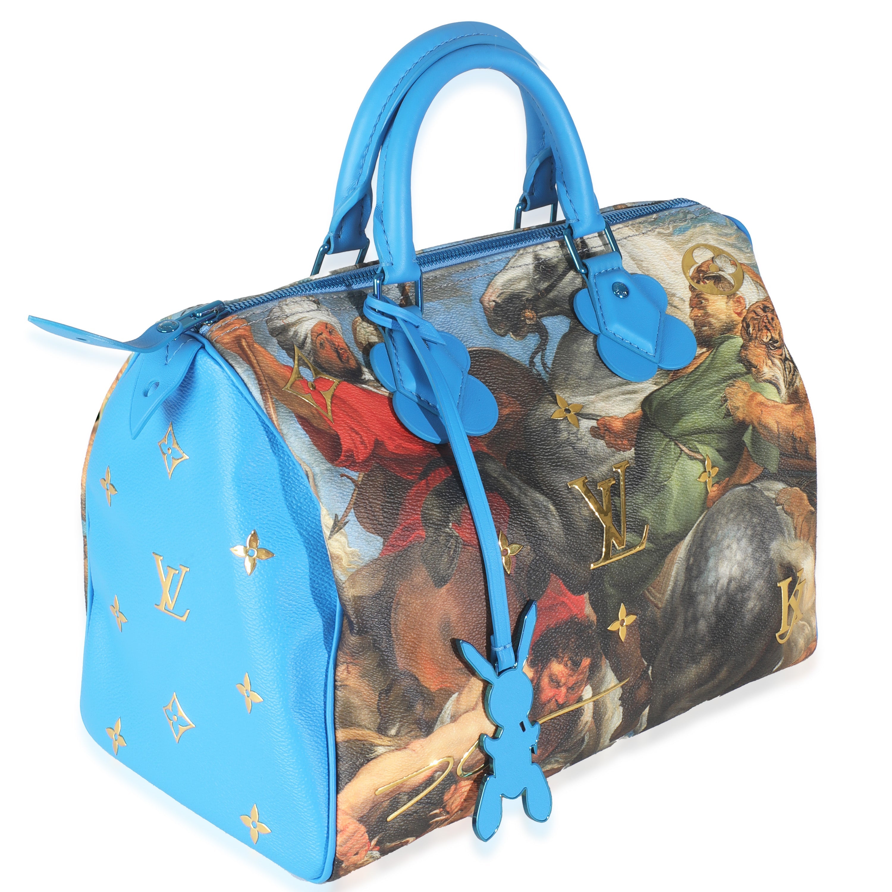 Louis Vuitton x Jeff Koons Multicolor Canvas Masters Collection Rubens Speedy 3
