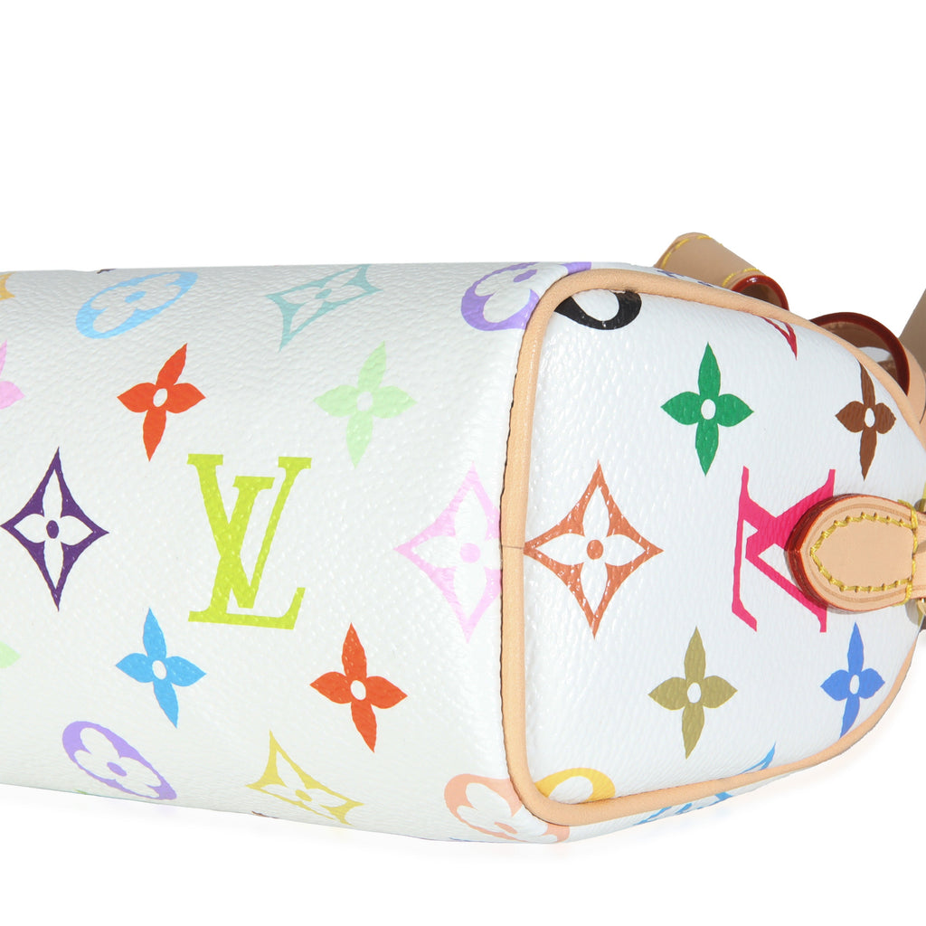 Louis Vuitton x TM White Monogram Multicolor Nano Speedy NM