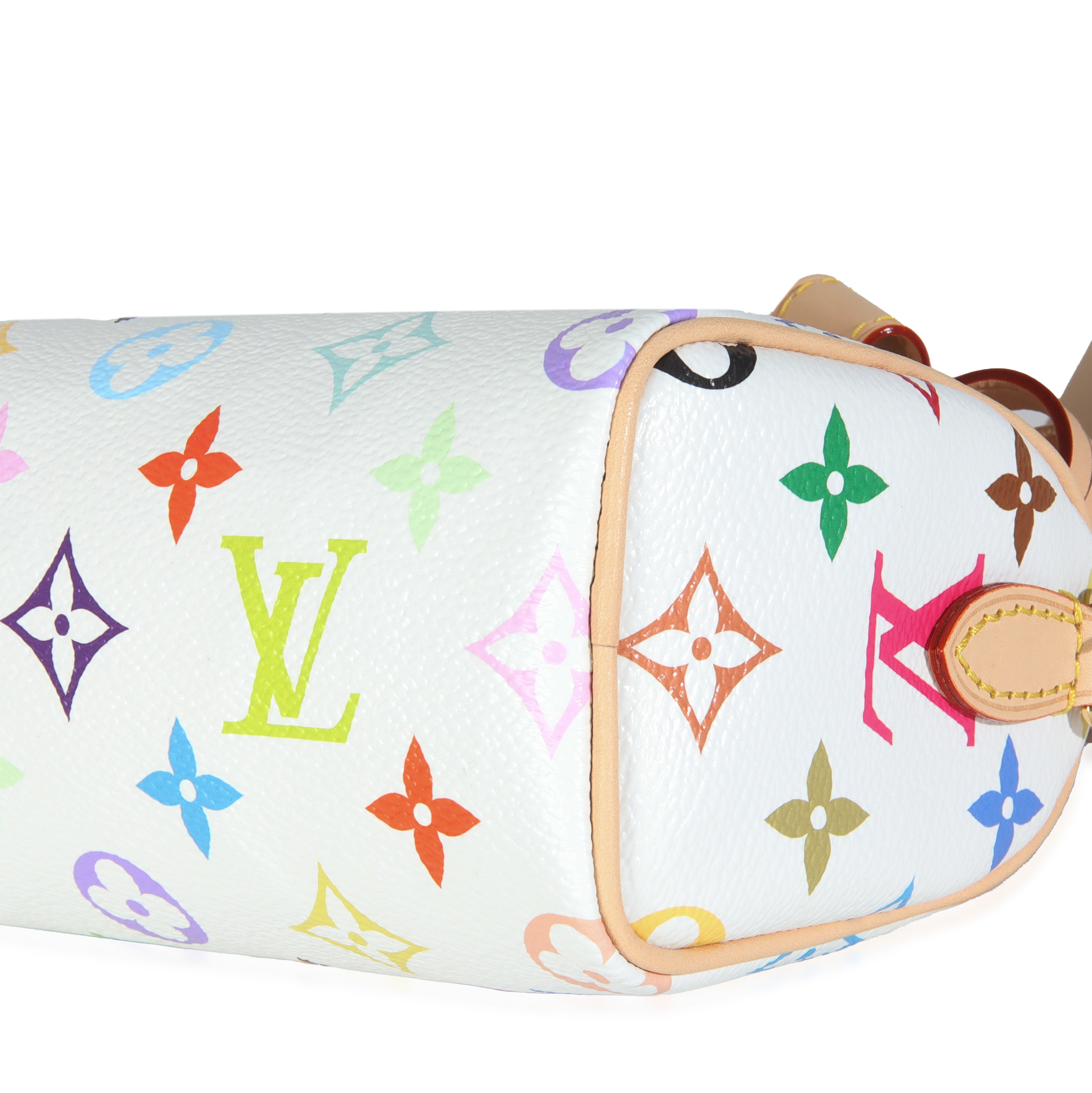 Louis Vuitton x TM White Monogram Multicolor Nano Speedy NM