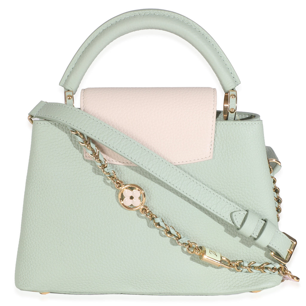 Louis Vuitton Jade Taurillon Flower Capucines BB