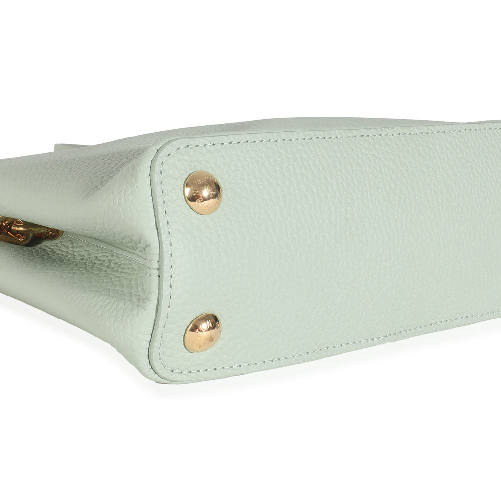 Louis Vuitton Jade Taurillon Flower Capucines BB