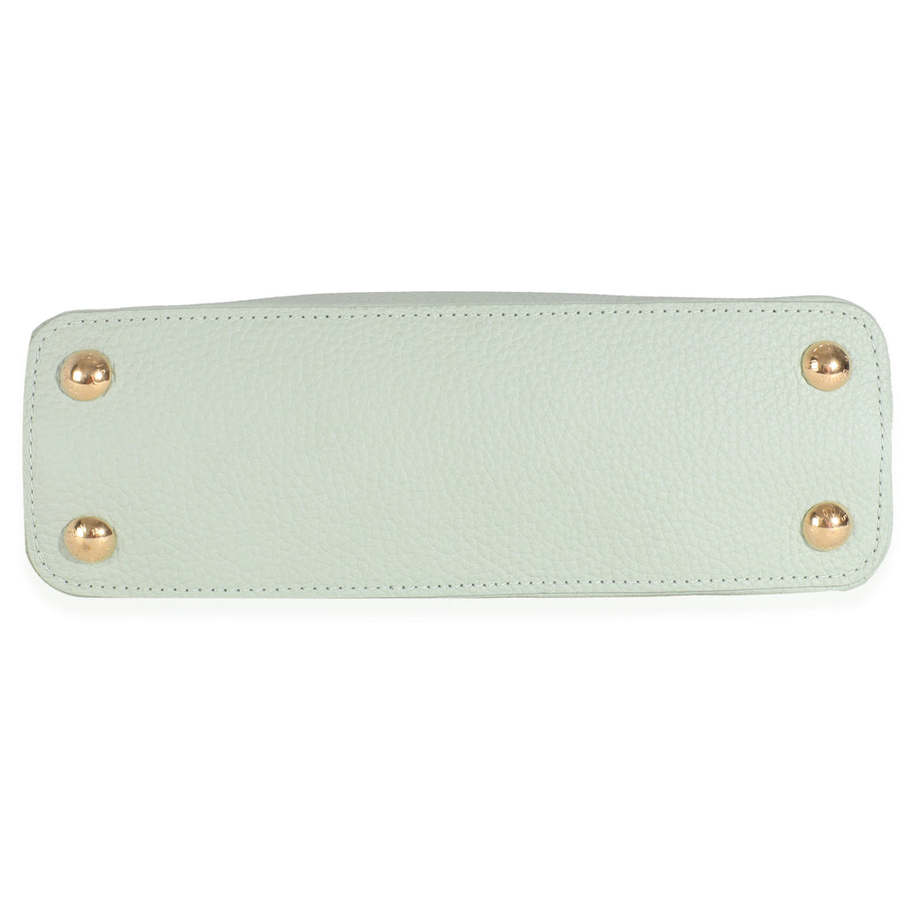 Louis Vuitton Jade Taurillon Flower Capucines BB