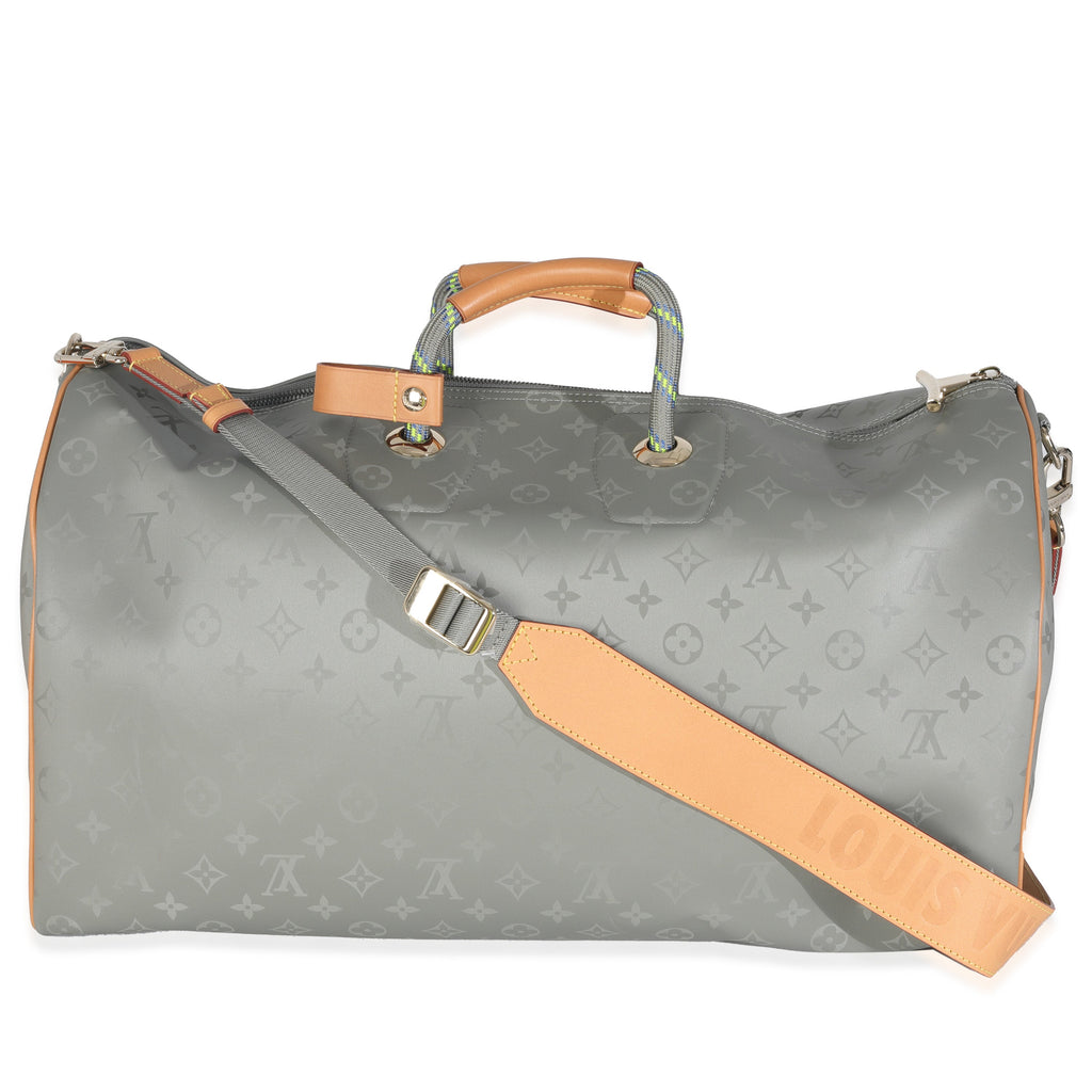 Louis Vuitton Monogram Titanium Keepall Bandouliere 50