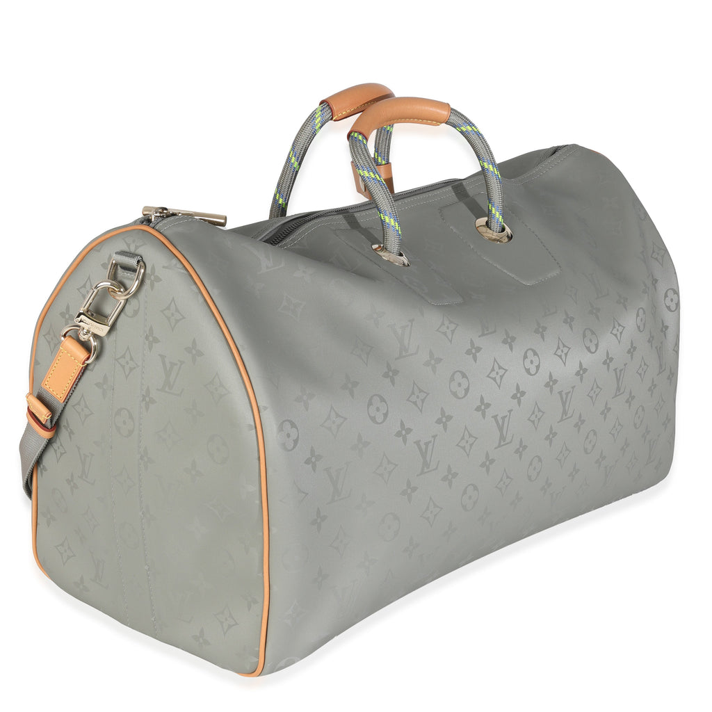 Louis Vuitton Monogram Titanium Keepall Bandouliere 50